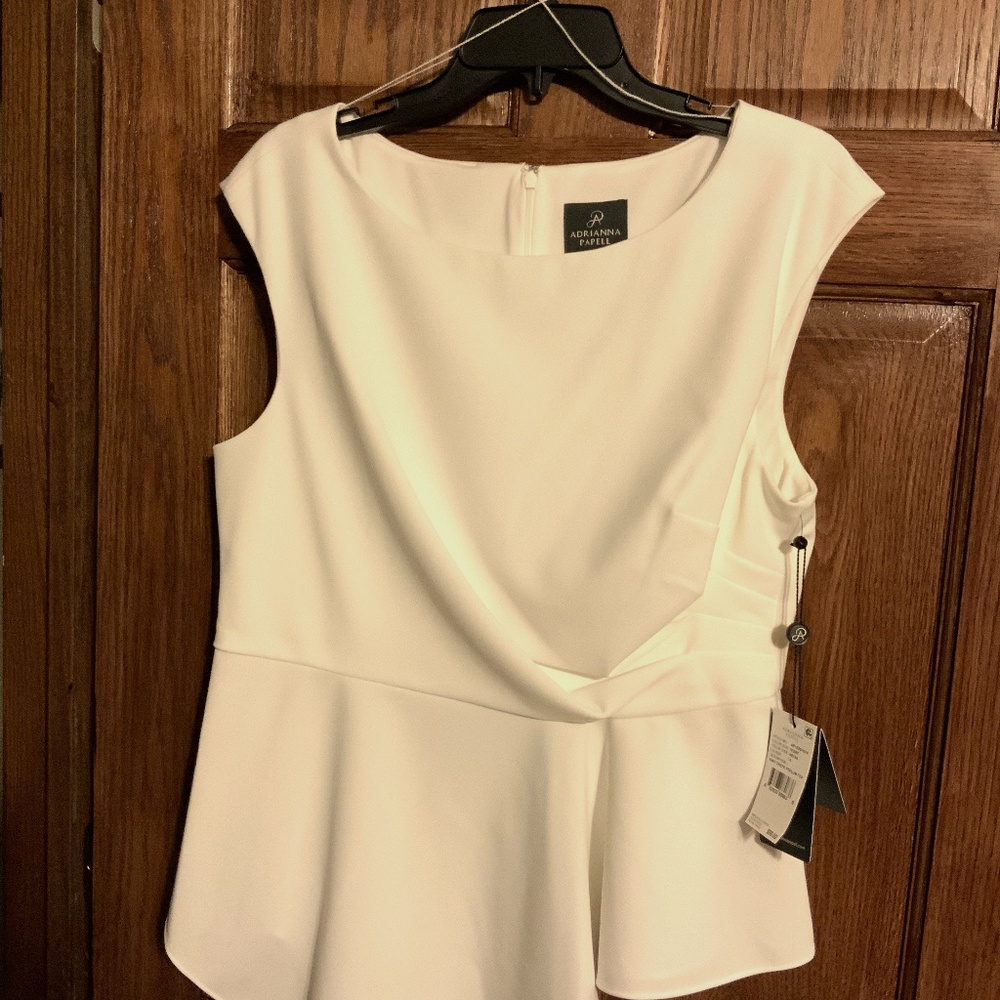 Adrianna Papell size 14 dressy top NWT
